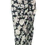 ZARA Women's Black White Floral PaisleyRuched High Waisted Maxi Slip Skirt S Photo 0