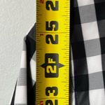 CHAPS  black and white buffalo plaid checked patterned short trench on size Large Photo 8