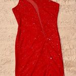 Red shimmer dress size L Size L Photo 0