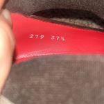 Pas de Rouge Italian Handmade Suede Perforated Wedge 37.5 Brown Size 6.5 Photo 7