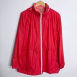 Talbots NWOT T By Tech Water Resistant Jacket Orange Size XL Lined Photo 1