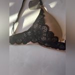 Daisy Fuentes  ~ Womens Bra Push Up Underwire Luxe Lace Black Beige ~ 34C Photo 4