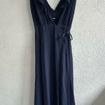 Reformation Blue Ruffled Wrap Sundress Photo 0