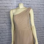 Jasmine B2 Poly Chiffon Long Bridesmaid Dress One-Shoulder Neckline size 14 n Photo 2