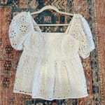 Lilly Pulitzer White  peplum top Photo 0