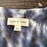 Cloth & Stone Gray White Tie-Dye Romper 3/4 Sleeve Women’s Size XS Anthropologie Photo 5