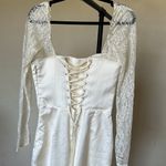 House Of CB  'Perdi' Vintage Ivory Satin Maxi Dress NWOT Size M‎ Photo 9