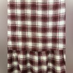 American Eagle  Plaid Peplum Flannel‎ Shirt Size Small Photo 8