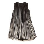 Akris $3990  48 US 16 Silk Striped Pleated Dress Black White Sheer Sleeveless Photo 3