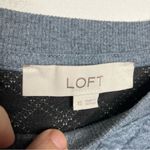 Loft  blue quilted sweatshirt mid weight size XS‎ Photo 2