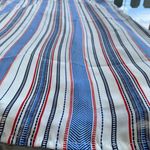 Xhilaration Red White Blue Black Striped Pattern Criss Cross Back Dress - Medium Photo 14