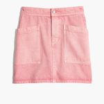 Madewell  light pink Rigid Denim high-waist straight mini skirt 27 Photo 4
