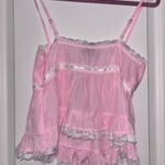 Edikted  Lace Babydoll Pink Top Photo 1