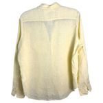 Frank & Eileen  Eileen Relaxed Button Up Shirt Yellow Linen Women's Size Small Photo 4
