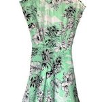 ZARA  Trafaluc Green Mint Floral Hawaiian Pockets Casual Sleeveless Mini Small Photo 0