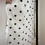 Charlotte Russe Polka Dot Sleeveless Button Up Shirt XL Black White Retro Chic Photo 5