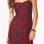 Forever 21 Plaid tartan red mini dress Size Small Photo 0