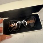 Versace Medusa Sunglasses Black Frame Gold Medusa With Small Clear Crystals. Photo 12