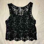 Boutique Black Laced Detailing Cover Up Top Photo 0