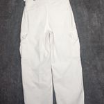 TNA Greenwich pant high waisted cargo pant women's size 4 White Photo 2