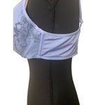 Cacique  Bra Balconette Women's 40C Underwire Wide Straps Lilac Lace Sexy T-shirt Photo 2