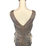 Adrianna Papell  Occasions Bronze Shutter Pleat Dress  & Jacket Sz 8 Photo 9