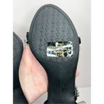 Adrienne Vittadini  Sandals Womens Size 8.5 Black Glow Ankle Strap Heels Photo 6