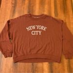 PINK - Victoria's Secret Cozie by Pink sweatshirt small brown soft NYC soft cozy casual long sleeve cute Photo 0