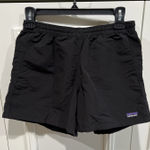 Patagonia Baggies Black Shorts 4" Inseam Pockets Pull On Nylon Photo 0