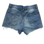 H&M Coachella Daydreamer Star Button Up Shorts Raw Hem Women’s Size 6 Raw Hem Photo 4