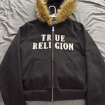 True Religion  Fur Zip Up Hoodie Photo 0