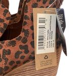 Toms  Kallie Wedge 6 Brown‎ Bootie Leopard Suede Shoes Photo 2