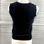 Joseph A . Tank Top Stretchy Cable Knit Black-Medium Photo 1