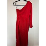 Monique Lhuillier  One Shoulder Satin Gown Photo 1