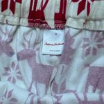 Hanna Anderson Adult Holiday Flannel Pajama Reindeer Winter Pants Size S new Red Photo 2
