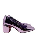 Christian Louboutin  Minny 70 Metallic Purple Patent Leather Pumps Size 39.5 Photo 1