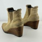 Sorel  After Hours Chelsea Boot Tan Suede Wedge Ankle Boots Women’s Size 7 EUR 38 Photo 5