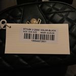 Valentino Orlandi Crossbody Bag Quilted Black Gold Tone New With Tags Photo 5