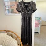 Anthropologie  The Somerset Shine Metallic Edition Tiered Maxi Dress in Size XXS Photo 4