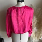 PRETTYGARDEN Hot Pink Long Sleeve Crop Top Blouse NWT Photo 11