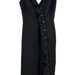 Saloni Dress Black Long V Photo 0