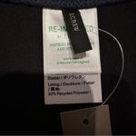 J.Crew  Textured Curved-Waist Cheeky Bikini Swim Bottom‎ in Navy Blue Sz L NEW Photo 3