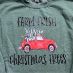 Gildan Farm Fresh Christmas Trees Sweatshirt Size Large Photo 1