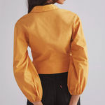 Anthropologie   NWOT Twist-Front V-Neck blouse  Photo 1