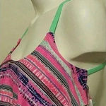 Bongo 🆕 Multi-Colored Stripped Flounce Bikini Top L🆕 Photo 0