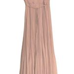 Jenny Yoo NWOT  Collection Kimi Pleated Chiffon Wrap Maxi Dress Gown 2 Photo 3