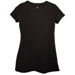 Lululemon  Women’s Sz 4 Black Cotton Blend Slim Git Crewneck Short Sleeve T-Shirt Photo 1
