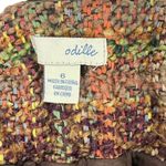 Anthropologie  ODILLE Brown/Orange Tweed Wrap Skirt Size 6 Photo 3