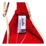 ANDIE NWT The Bells Sporty Chic Poppy Red With White Trim Bikini Top Extra Large Photo 6