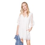 Evereve  Presley Eyelet Dress - White - Large Photo 1